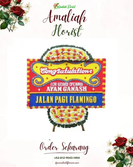 Sewa Papan Bunga Rawa Boni